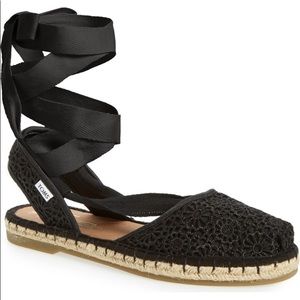 Toms Lace Up Espadrille Sz 9